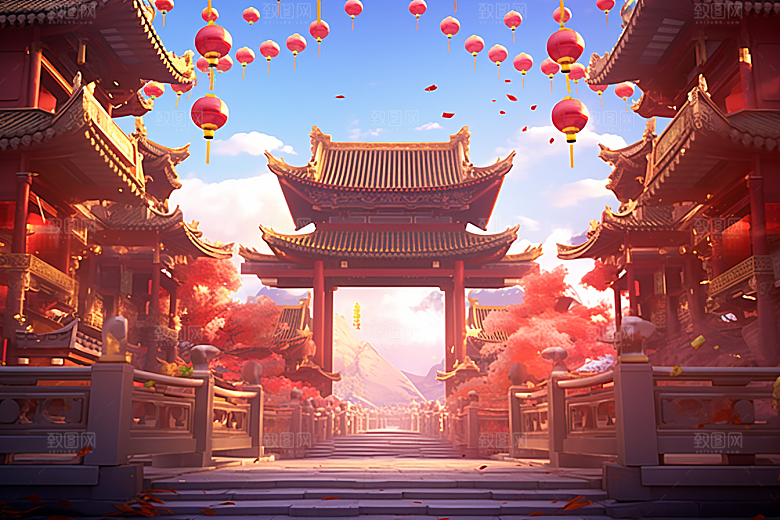 新春开门红喜庆开业大吉背景