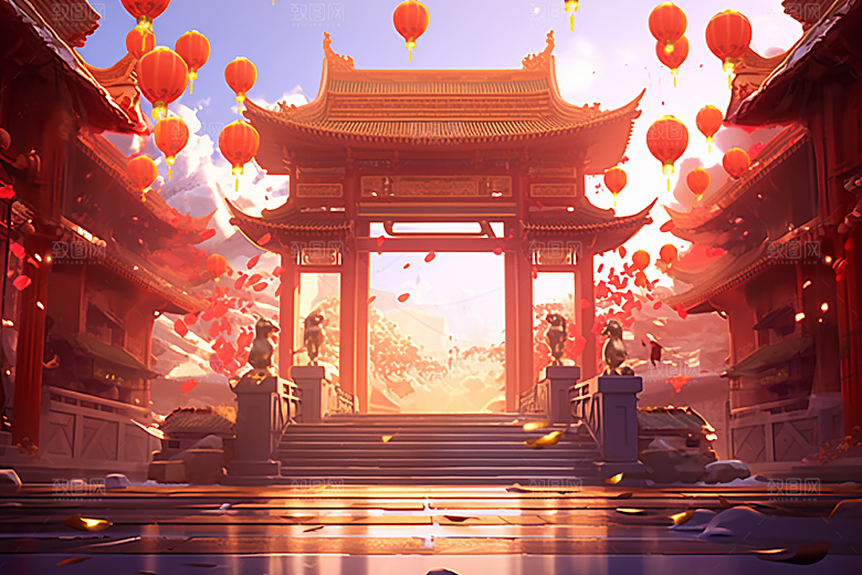 新春开门红喜庆节日节庆背景