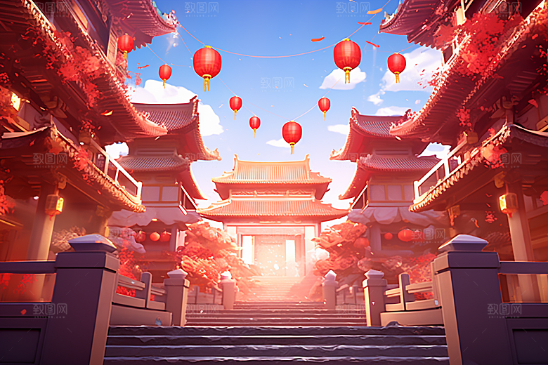 新春开门红新年新年背景