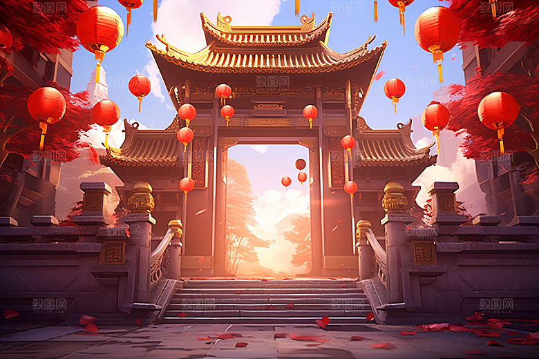 新春开门红开工新年背景