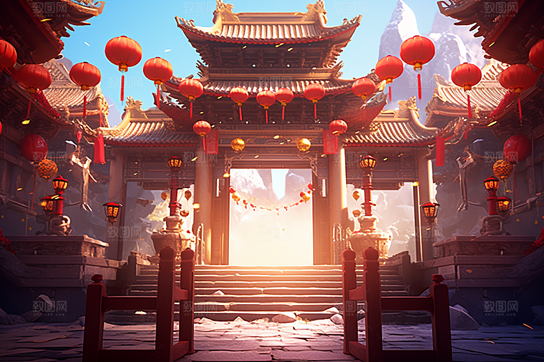 新春开门红活动开工背景
