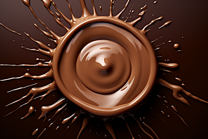 巧克力融化质感点心纹理背景