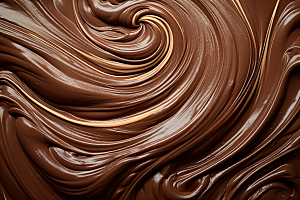 巧克力融化质感美味零食背景