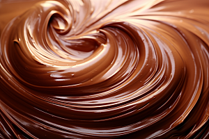 巧克力融化质感丝滑美味背景
