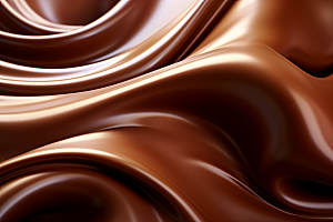 巧克力融化质感柔顺丝滑背景