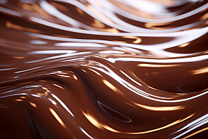 巧克力融化质感零食美食背景