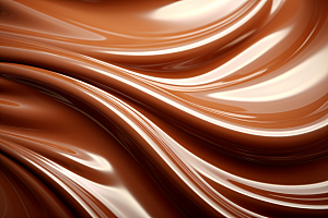 巧克力融化质感丝滑零食背景