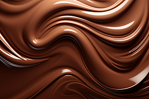 巧克力融化质感柔顺点心背景