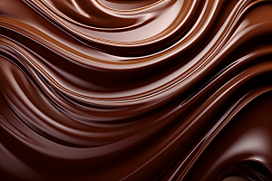 巧克力融化质感美味点心背景