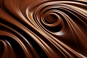 巧克力融化质感柔顺丝滑背景