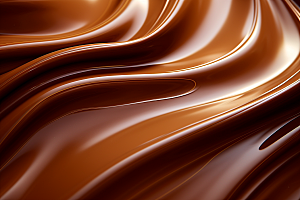 巧克力融化质感点心零食背景