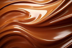 巧克力融化质感零食点心背景
