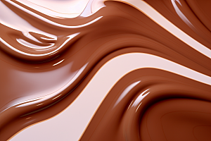 巧克力融化质感美味丝滑背景