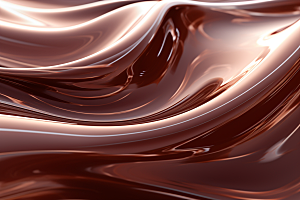 巧克力融化质感美食丝滑背景