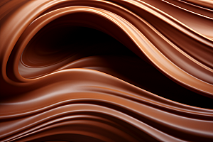 巧克力融化质感顺滑零食背景