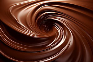 巧克力融化质感顺滑零食背景