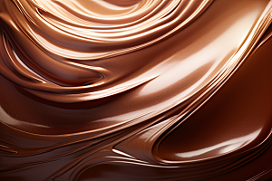 巧克力融化质感丝滑点心背景