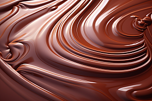 巧克力融化质感零食美味背景