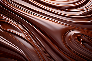 巧克力融化质感顺滑美味背景