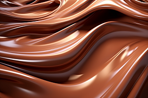 巧克力融化质感纹理零食背景