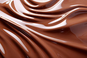 巧克力融化质感柔顺美食背景