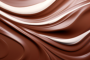 巧克力融化质感丝滑柔顺背景