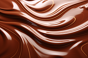 巧克力融化质感丝滑美食背景