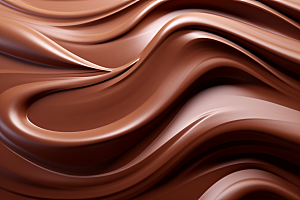 巧克力融化质感美味零食背景