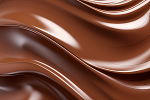 巧克力融化质感顺滑美食背景
