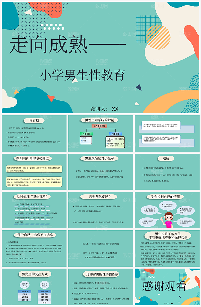 学校学生性教育课件PPT