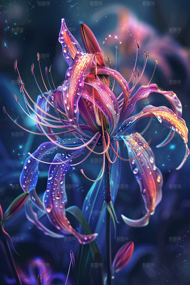 彼岸花唯美幽冥摄影图
