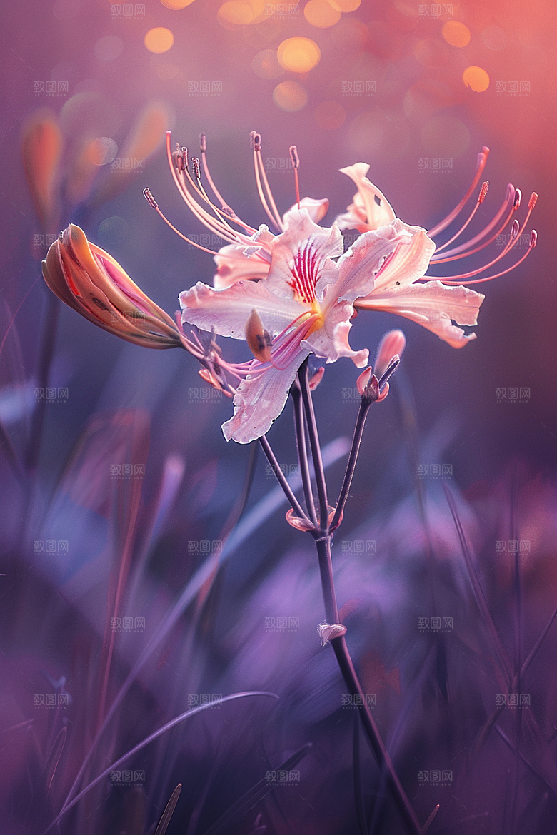 彼岸花自然植物摄影图