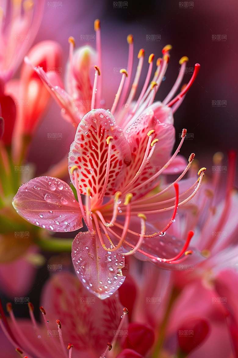 彼岸花森林花卉摄影图