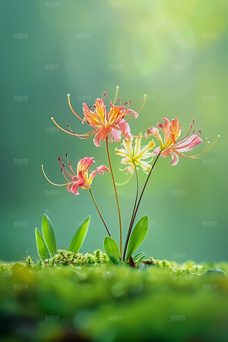彼岸花植物幽冥摄影图