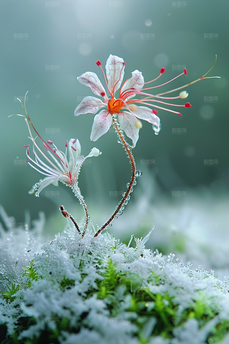 彼岸花石蒜草地摄影图