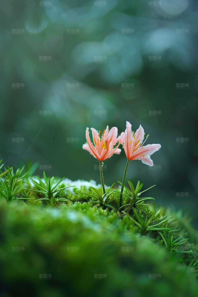 彼岸花森林花卉摄影图