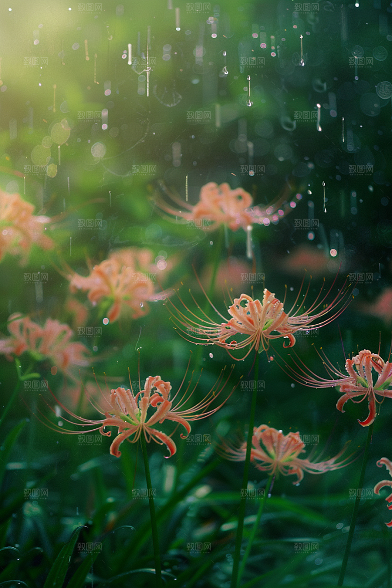 彼岸花灵魂传说花卉摄影图