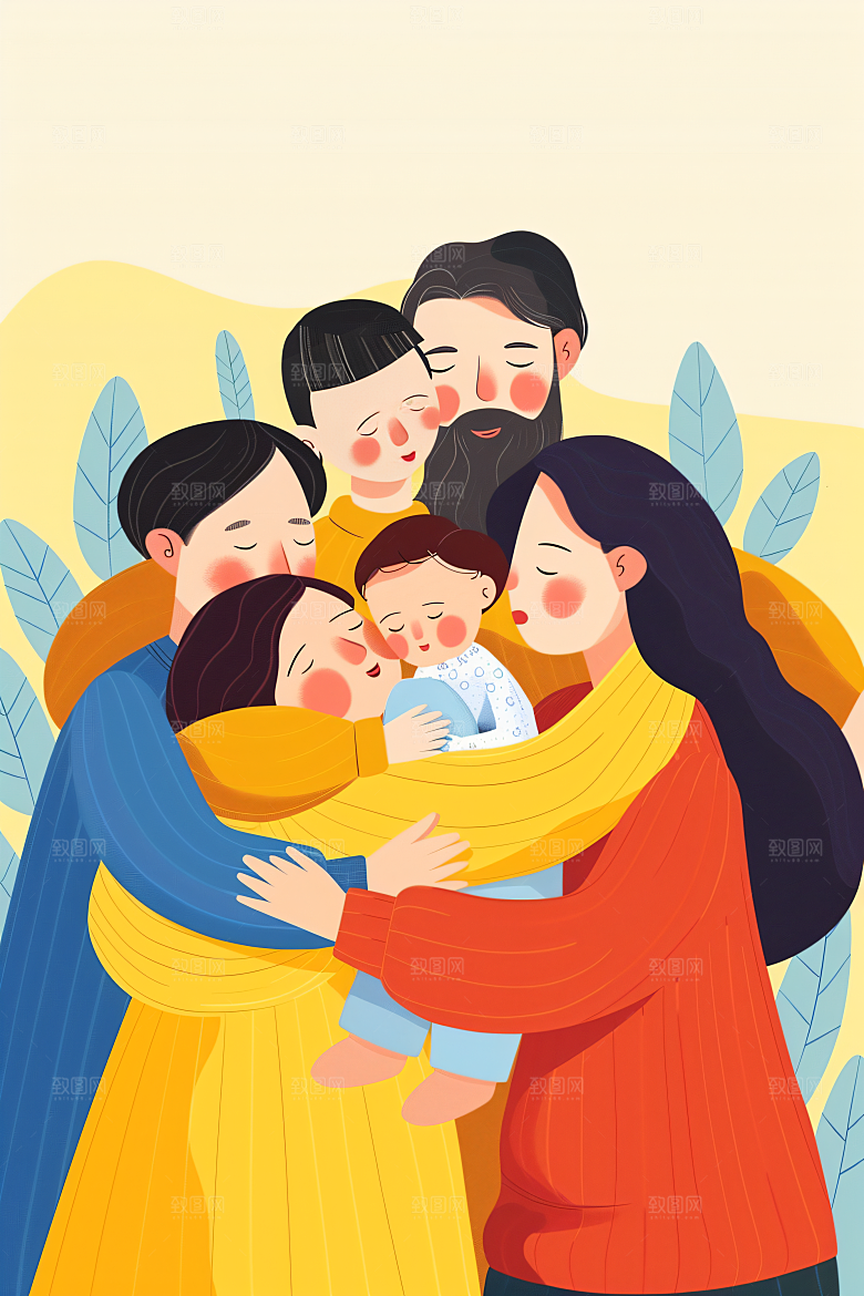 活力青年学生年轻扁平风插画