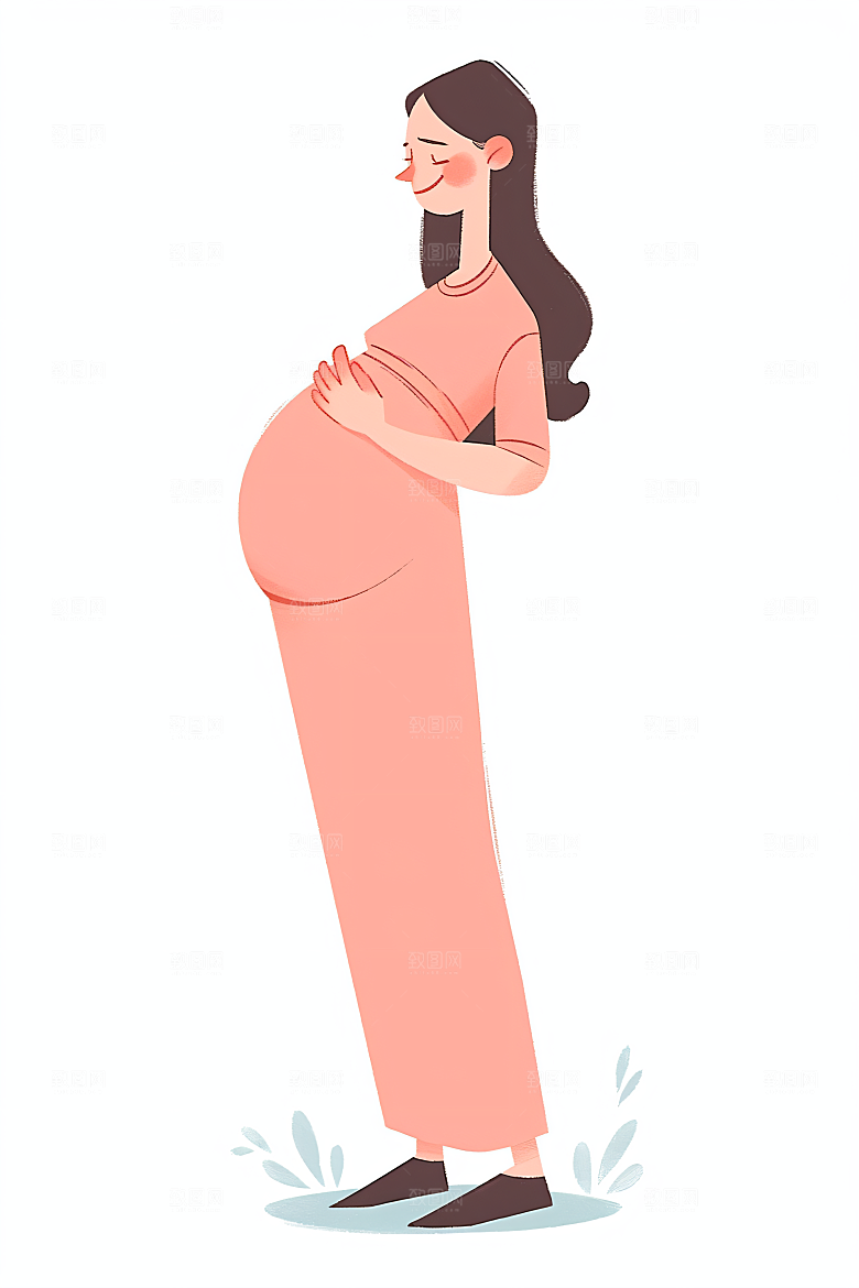 简约母亲节扁平风唯美插画