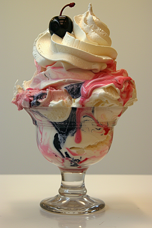 冰淇淋消暑甜筒素材