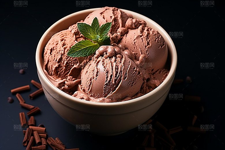 冰淇淋消暑清凉素材