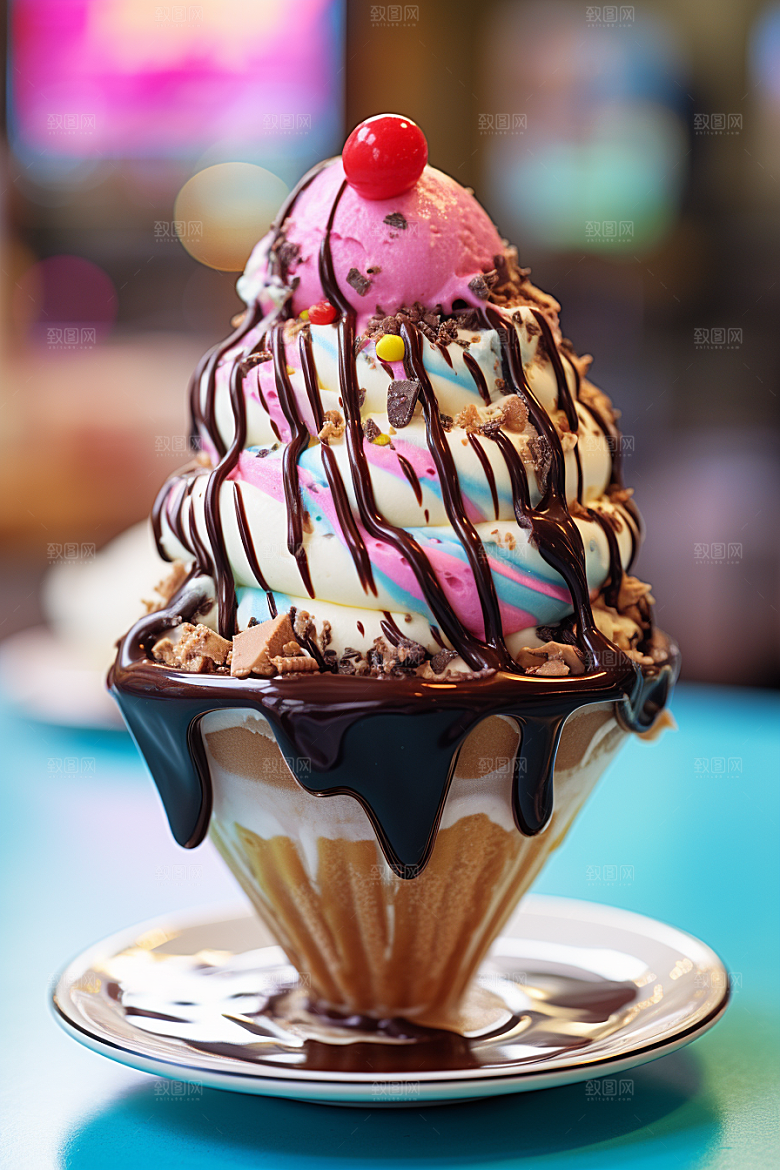 冰淇淋美味夏季素材