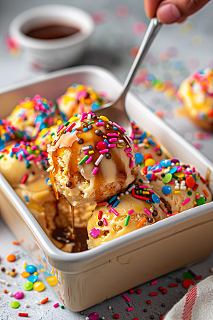 冰淇淋夏季美食素材