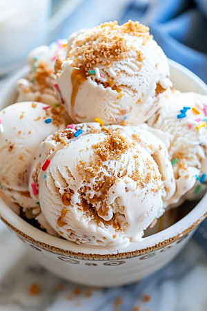 冰淇淋夏季冰沙素材