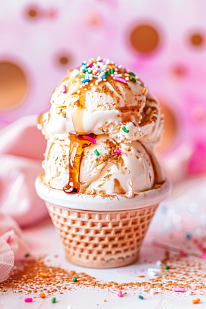 冰淇淋芭菲零食素材