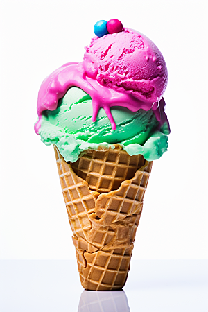 冰淇淋夏季消暑素材