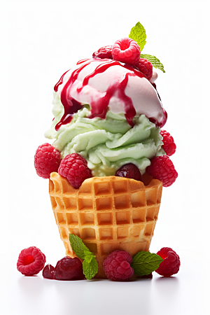 冰淇淋美食夏天素材