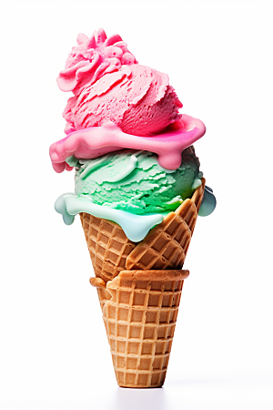 冰淇淋零食消暑素材