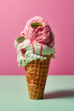 冰淇淋甜食夏天素材