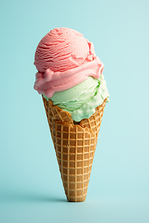 冰淇淋夏季美味素材
